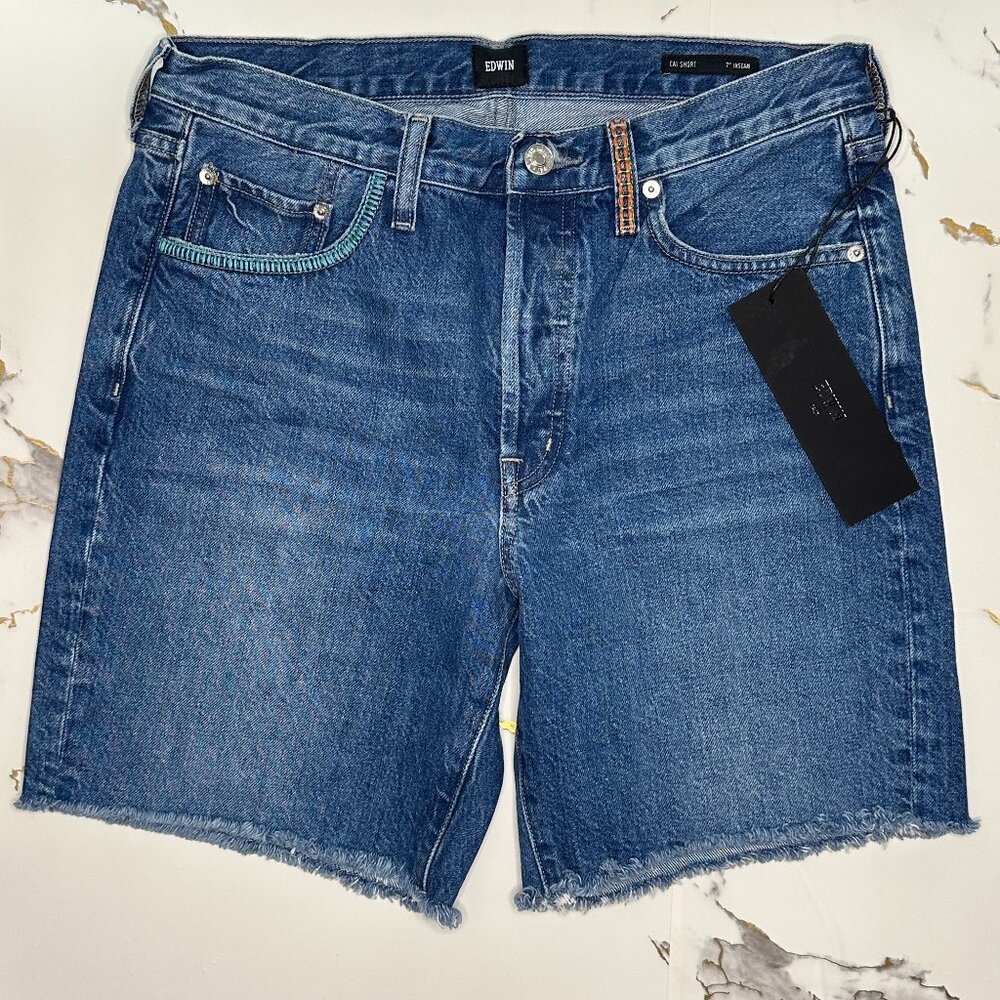 EDWIN CAI 7" Laurel Jean Shorts, Size 27